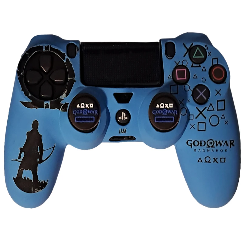 محافظ دسته پلی استیشن 4 مدل GOD OF WAR PS4185 به همراه روکش آنالوگ