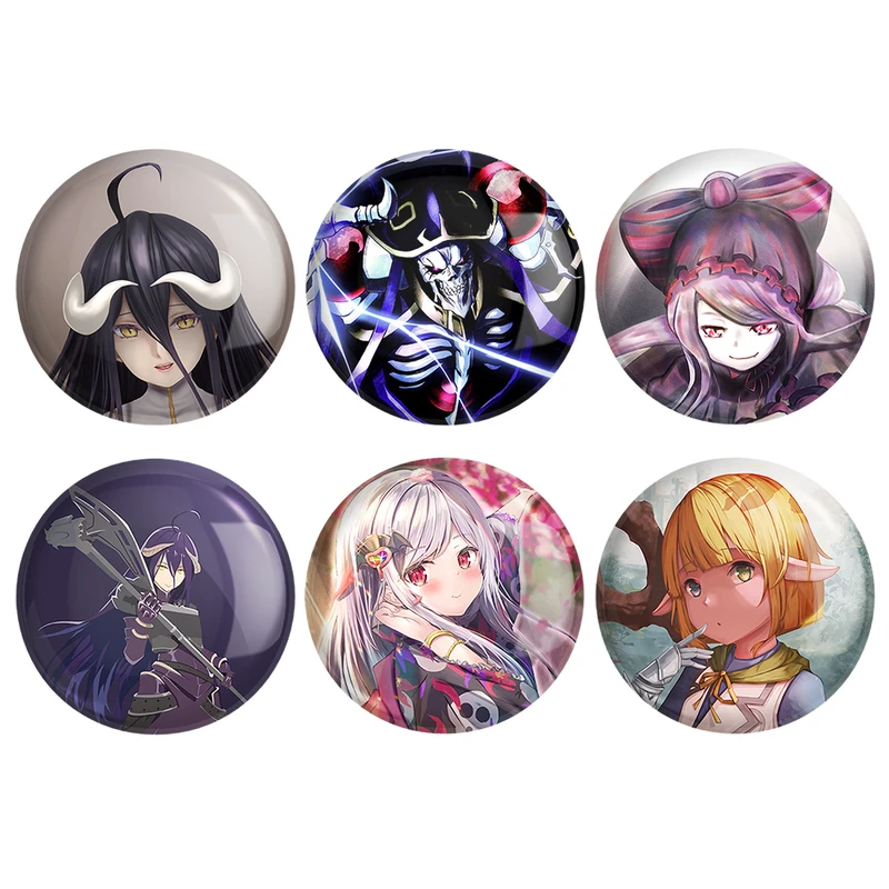 مگنت خندالو طرح انیمه اورلرد Overlord کد 1029B مجموعه 6 عددی