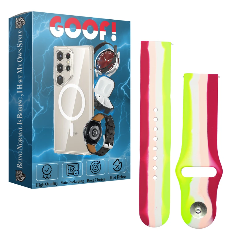 بند گوف مدل Rainbow-c3 مناسب برای ساعت هوشمند سامسونگ Galaxy Watch Active