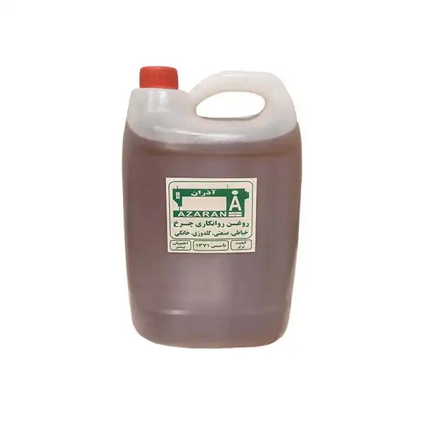 روغن چرخ خیاطی آذران مدل رنگی حجم 3.5 لیتر