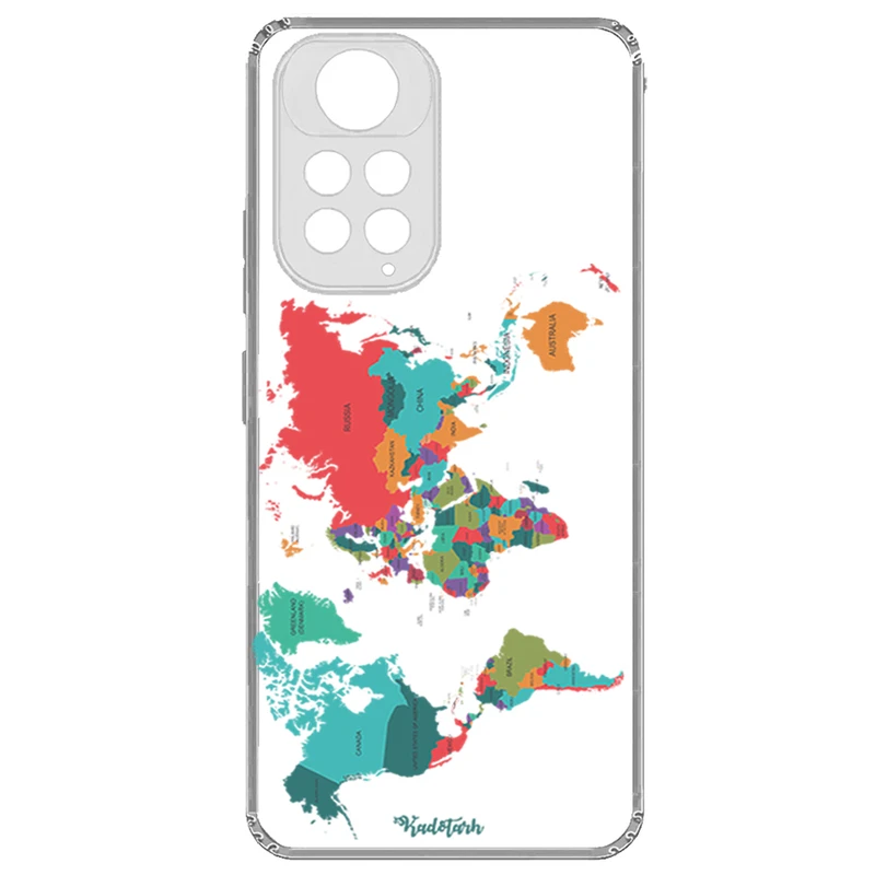 کاور طرح Map مناسب برای گوشی موبایل شیائومی Note 11 4G/Note 11s 4G
