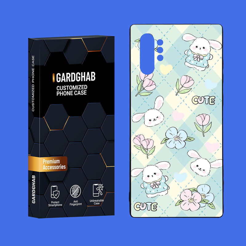 کاور گارد قاب مدل دور ژله ای پشت گلس فانتزی مناسب برای گوشی موبایل سامسونگ Galaxy Note 10 Plus