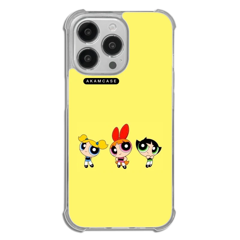 کاور آکام مدل AMCWTA13PRO-POWERPUFF GIRLS3 مناسب برای گوشی موبایل اپل iPhone 13 Pro