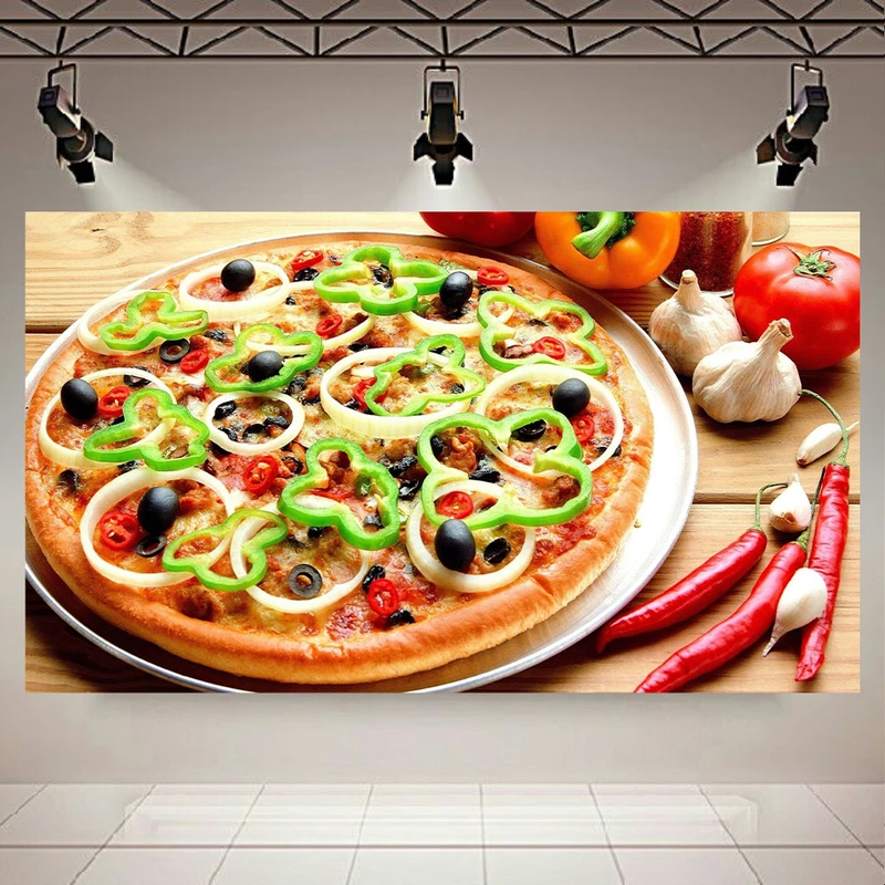 تابلو بوم طرح فست فود مدل پیتزا کد AR6260