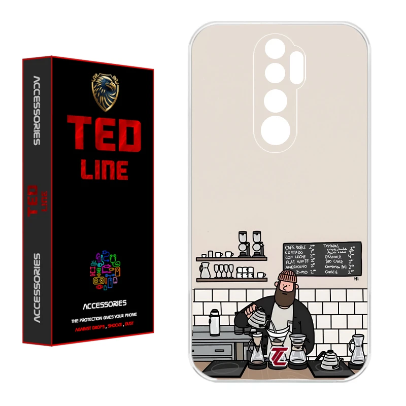 کاور تدلاین طرح باریستا کد 1214 مناسب برای گوشی موبایل شیائومی Redmi Note 8 Pro
