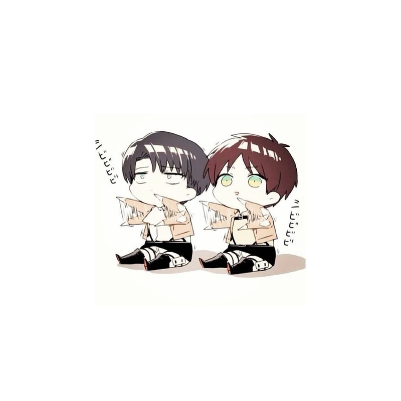 استیکر لپ تاپ و موبایل مدل انیمه طرح اتک ان تایتان لیوای آکرمن attack on titan Levi Ackermann کد 572