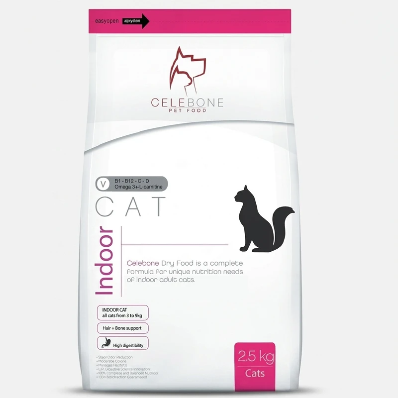 غذای خشک گربه سلبن مدل Indoor Cat وزن 2.5 کیلوگرم