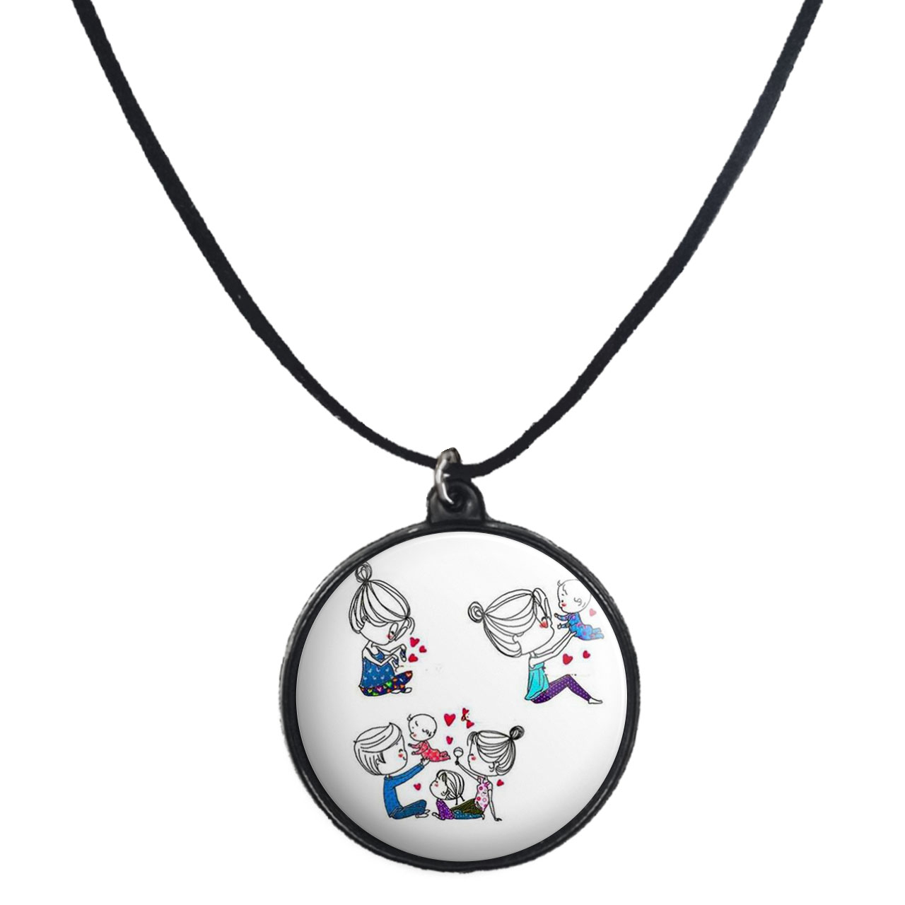 گردنبند پرمانه طرح عاشقانه کد pmb.5549 مدل دو طرفه