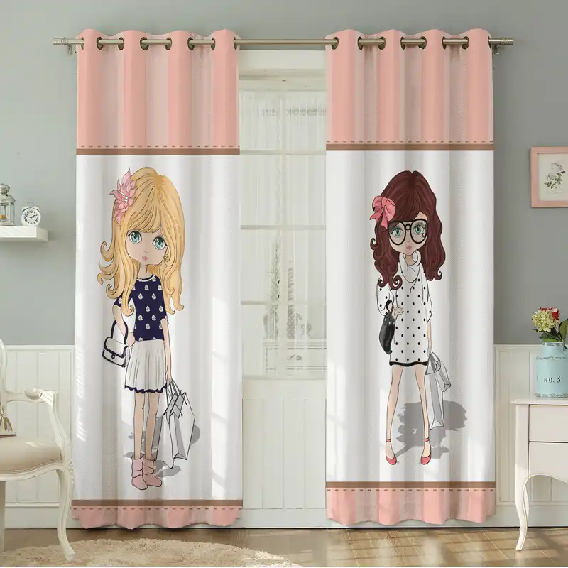 پرده نیروانا طرح کودک  مدل مخمل کد 4969سایز 140×280 سانتی متر