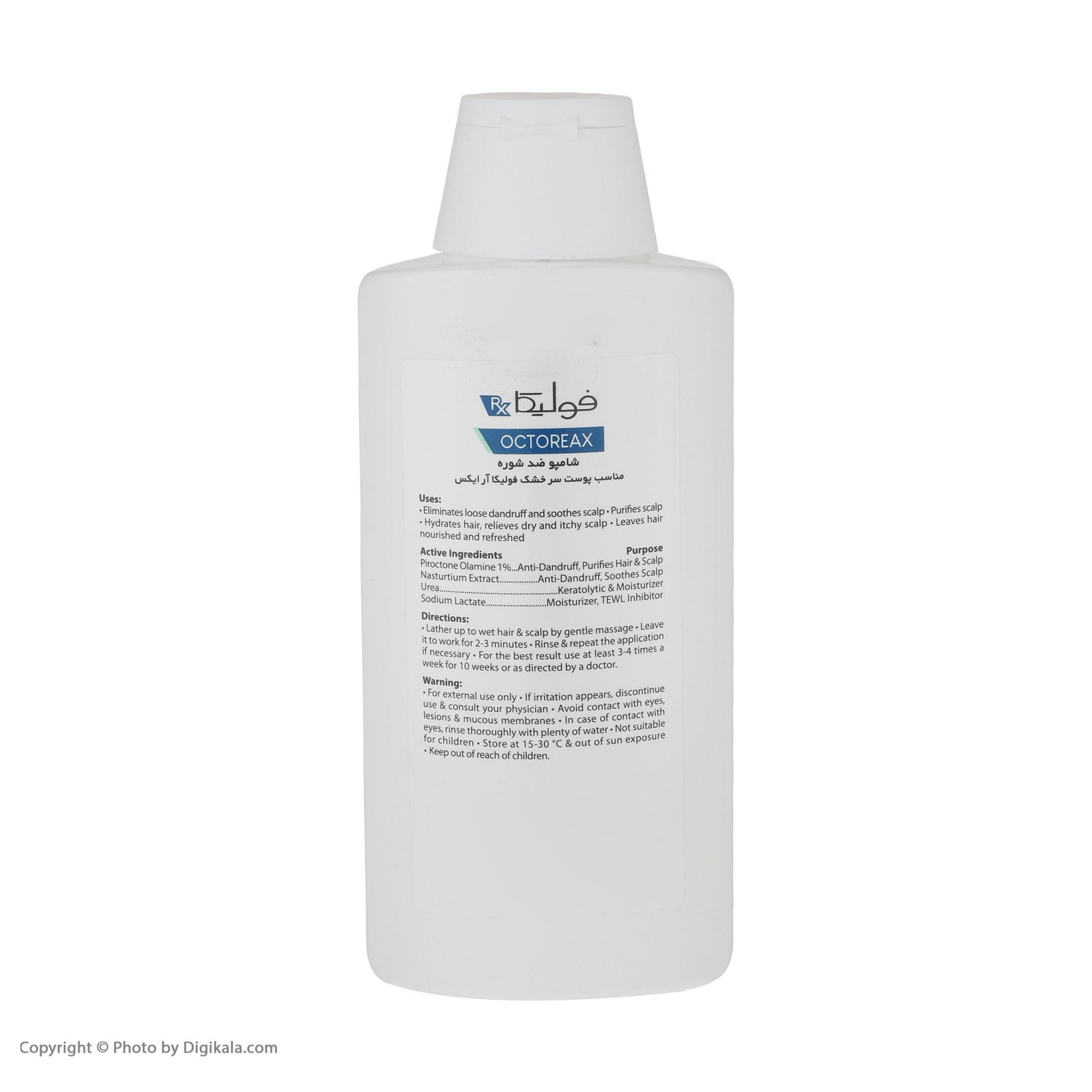 شامپو ضد شوره مو فولیکا مدل OCTOREAX حجم 200 میلی لیتر - - 4