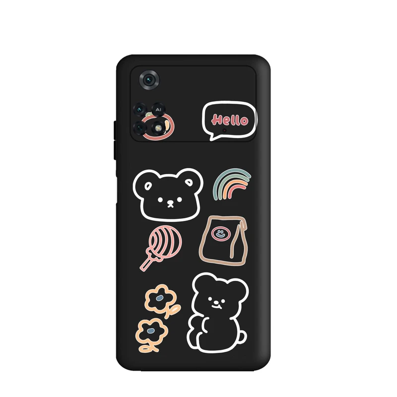 کاور قاب گارد طرح خرس کیوت کد m5731 مناسب برای گوشی موبایل شیائومی Poco M4 Pro 4G 