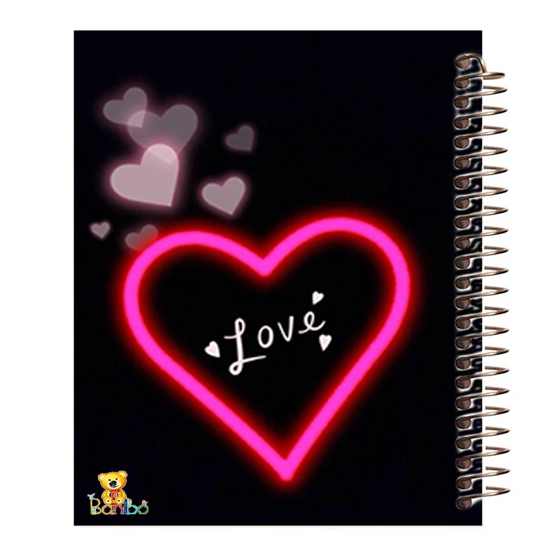دفتر نقاشی 100 برگ سیمی بانیبو مدل love کد 4243