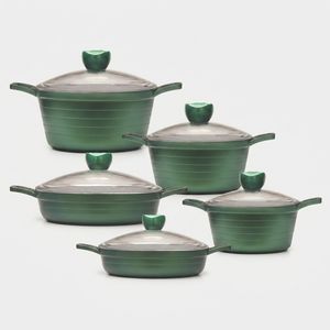 سرویس قابلمه و تابه گرانیت 10 پارچه زرساب مدل جولیانا کد JL-8100