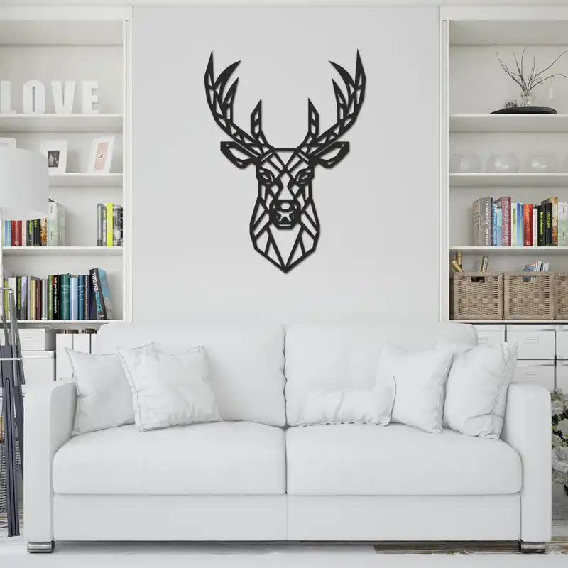 استیکر چوبی طرح گوزن کد 003