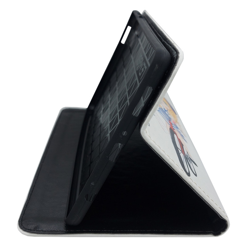 کیف کلاسوری طرح دختر فانتزی دوچرخه سوار کد TB220 مناسب برای تبلت سامسونگ Galaxy Tab A7 Lite / T225