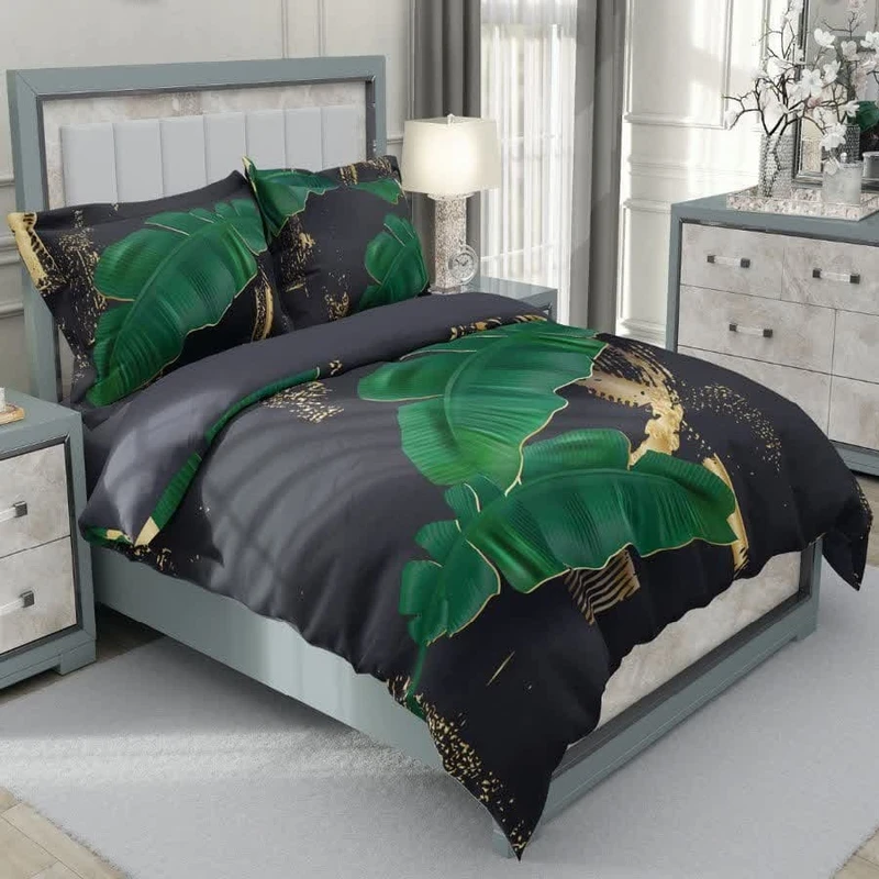 سرویس روتختی مدل برگ هاوایی دو نفره 6 تکه