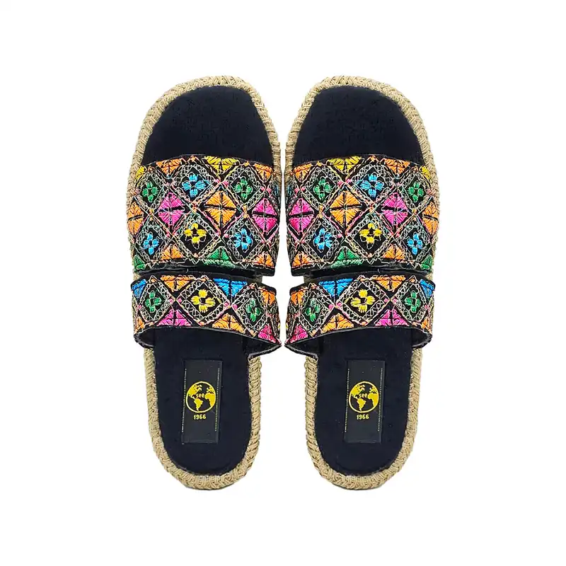 صندل زنانه سیی مدل لژدار سنتی کد 2090