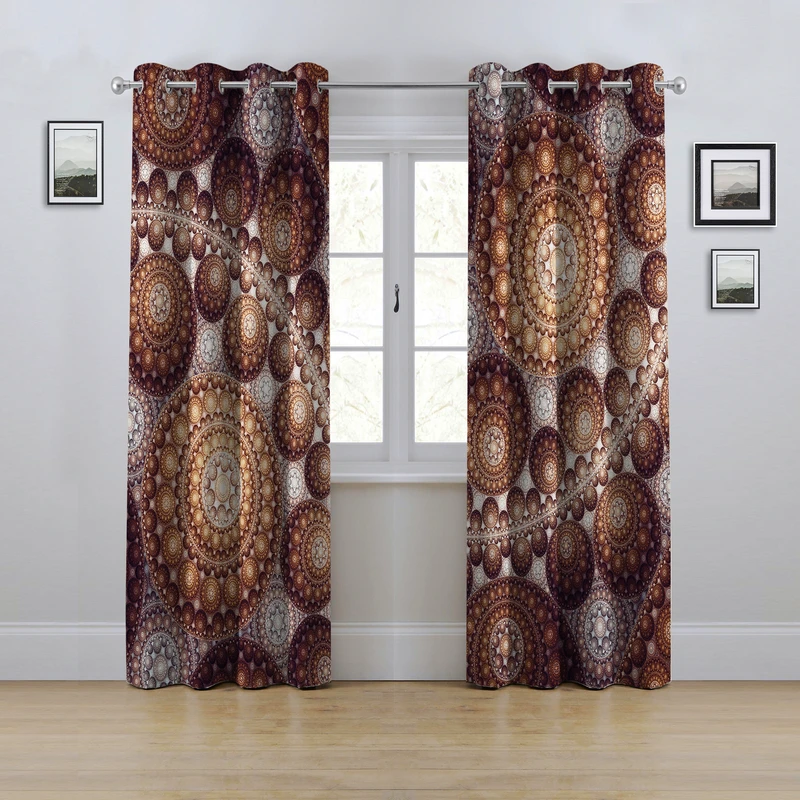 پرده مدل پانچی طرح سه بعدی سایز 280x145 سانتی متر