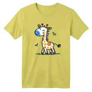 تی شرت آستین کوتاه بچگانه مدل نقاشی زرافه