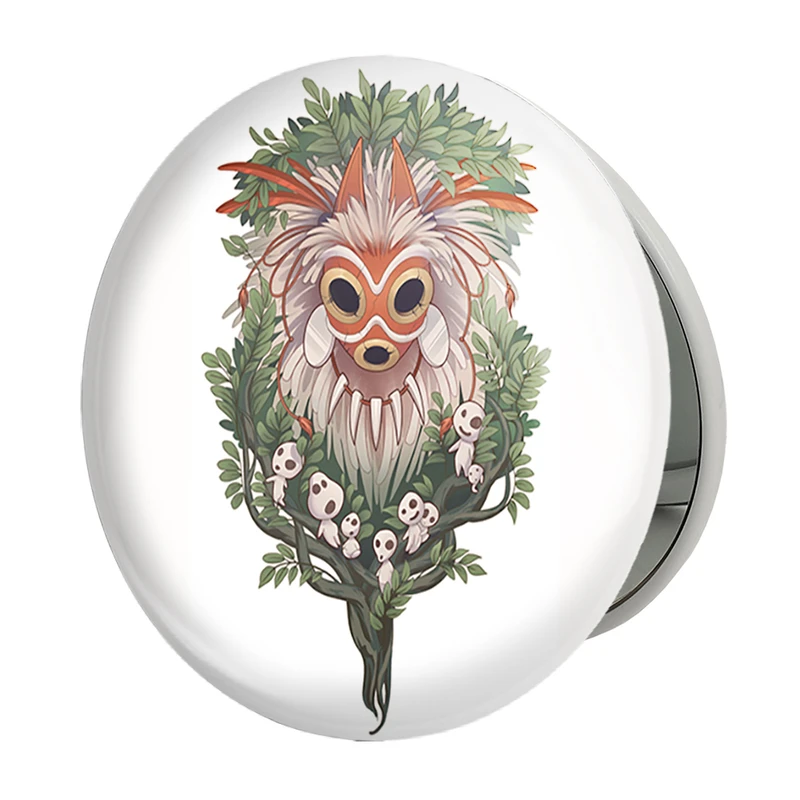 آینه جیبی خندالو طرح سان و کوداما انیمه پرنسس مونونوکه مدل تاشو کد 34080