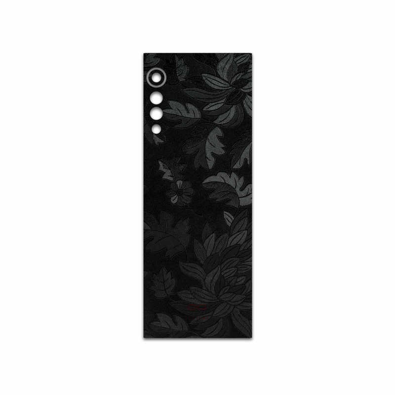 برچسب پوششی ماهوت مدل Black-Wildflower مناسب برای گوشی موبایل ال جی Velvet 5G