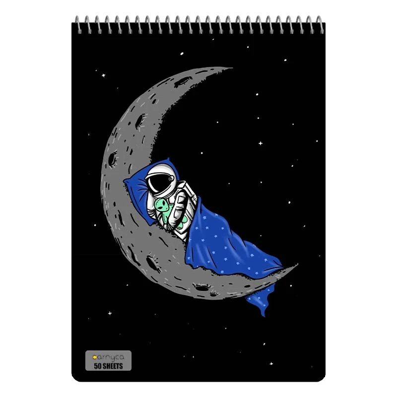دفتر نقاشی 50 برگ سیمی کارنیکا طرح فضا Space کد 40514