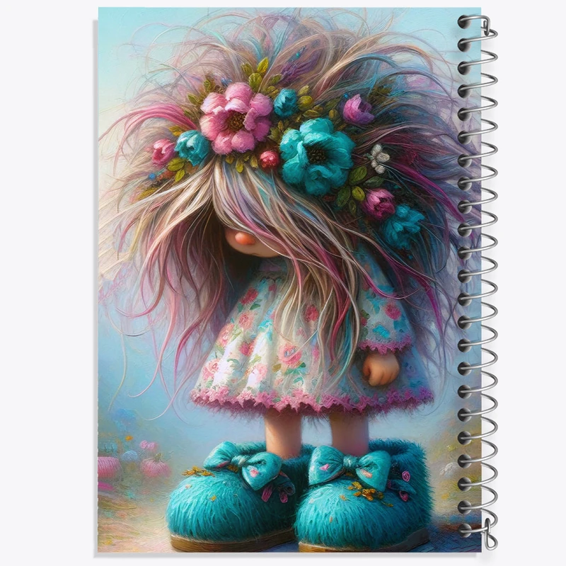 دفتر لیست خرید 50 برگ خندالو طرح دختر شلخته کد F6266