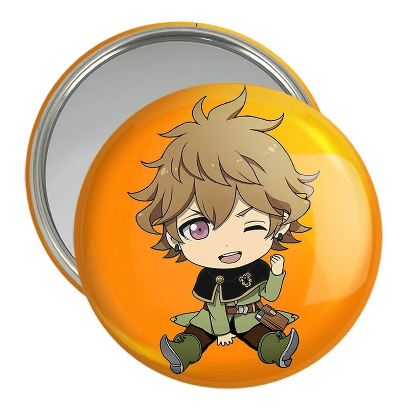 آینه جیبی خندالو مدل فنرال رولکیس انیمه بلک کلاور Black Clover  کد 10257