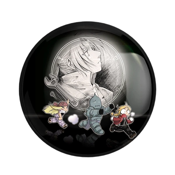 مگنت خندالو طرح ادوارد و آلفونس و وینری انیمه کیمیاگر تمام فلزی Fullmetal Alchemist کد 12674