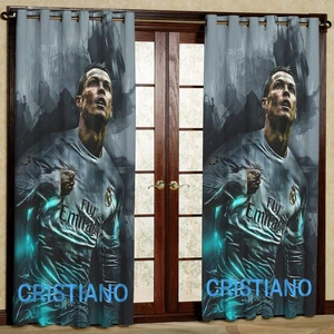 پرده مدل فوتبالی هازان پانچی کد 4686 سایز 140x200 سانتی متر