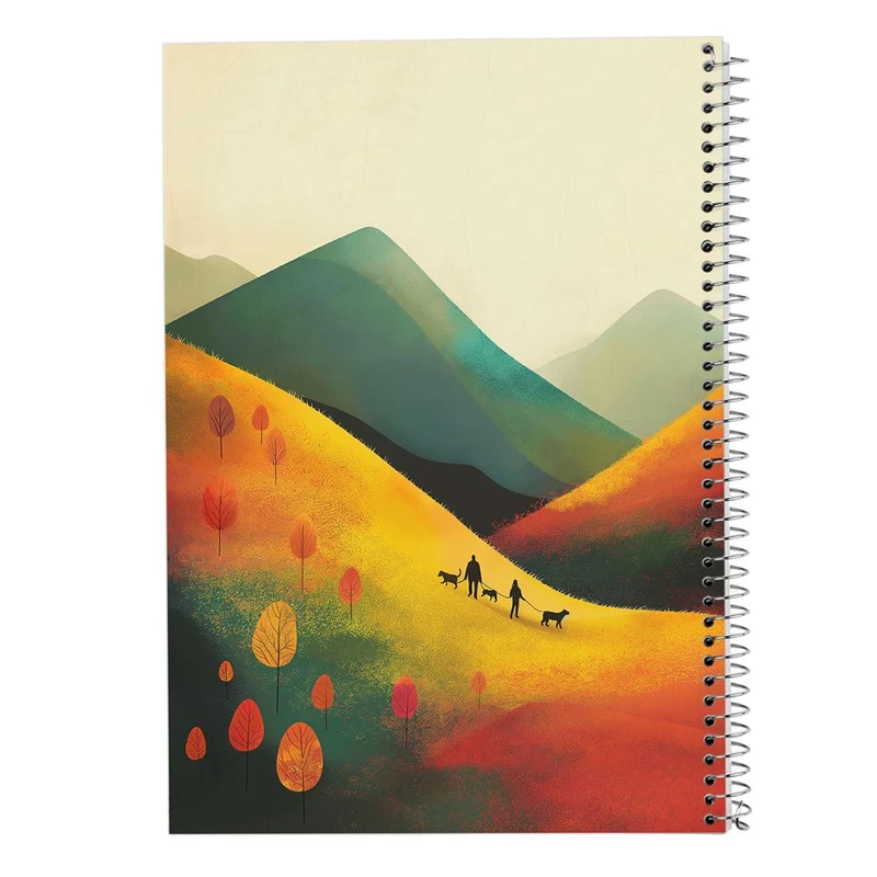 دفتر شطرنجی 50 برگ مدوپد طرح طبیعت کد DF15449