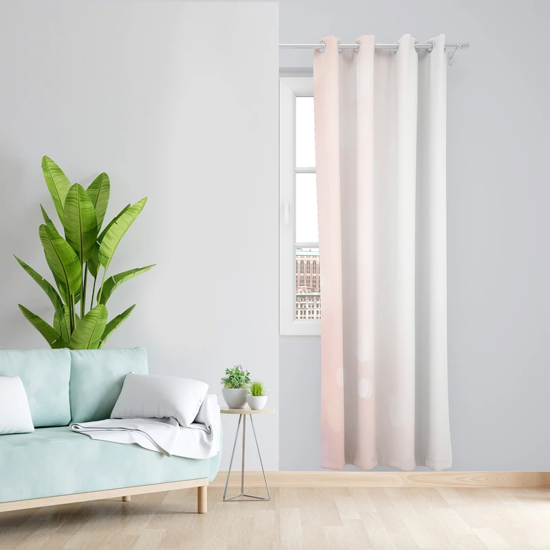 پرده طرح ساده مدل مخمل پانچی کد L 782 Z سایز 140x200 سانتی متر