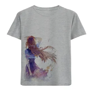 تی شرت آستین کوتاه دخترانه مدل دخترک D185