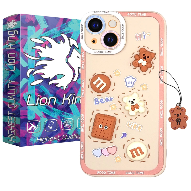   کاور لاین کینگ مدل fanteziM مناسب برای گوشی موبایل  اپل iPhone 14 Plus به همراه بندآویز