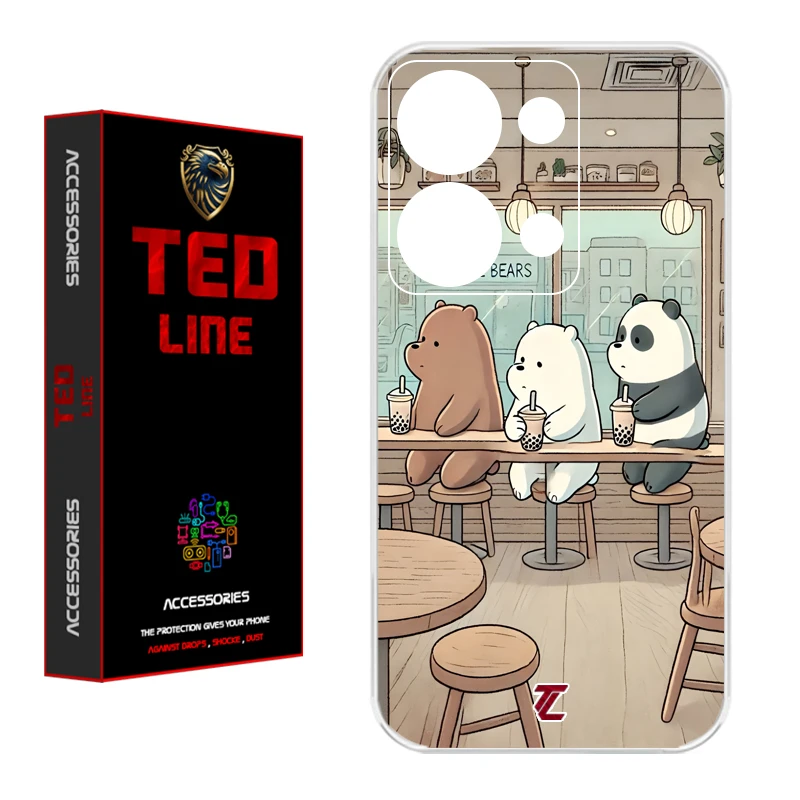 کاور تدلاین طرح خرس کد 1164 مناسب برای گوشی موبایل شیائومی Redmi Note 13 Pro 4G / Poco M6 Pro