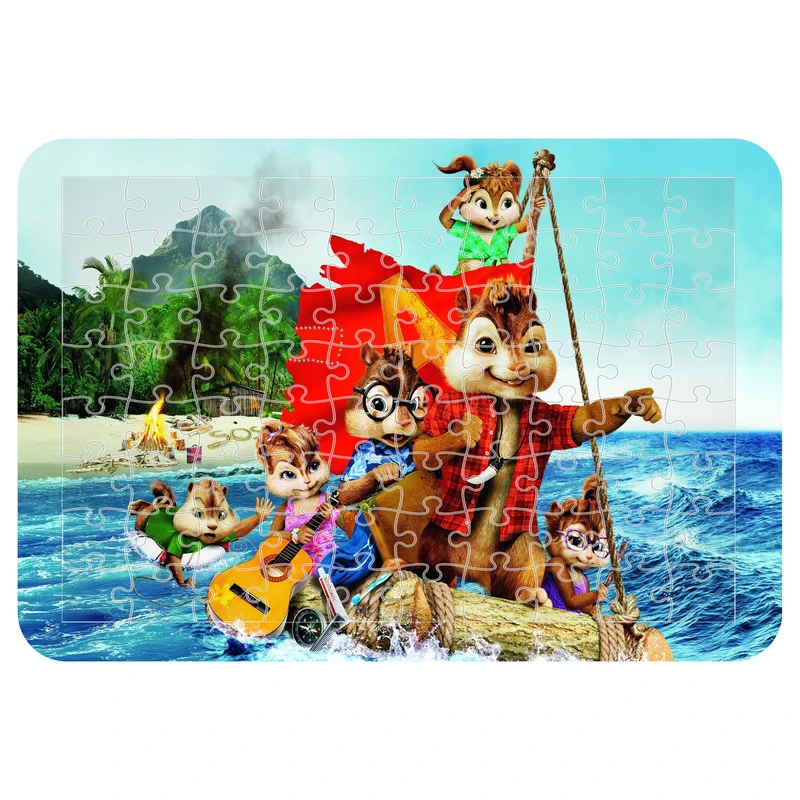 پازل 54 تکه مدل CHB1510 طرح انیمیشن آلوین و سنجاب ها