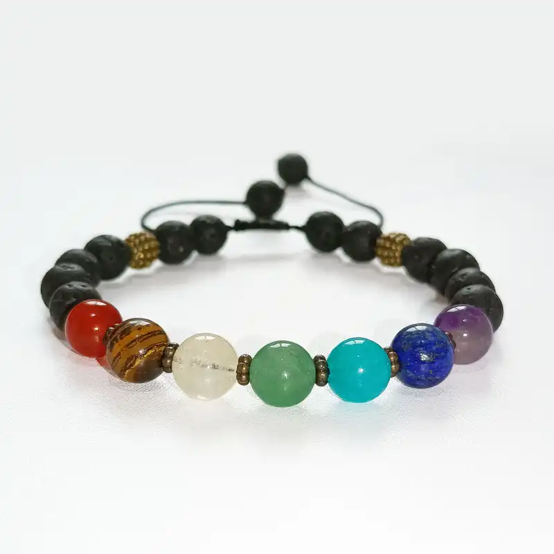 دستبند مدل هفت چاکرا و لاوا