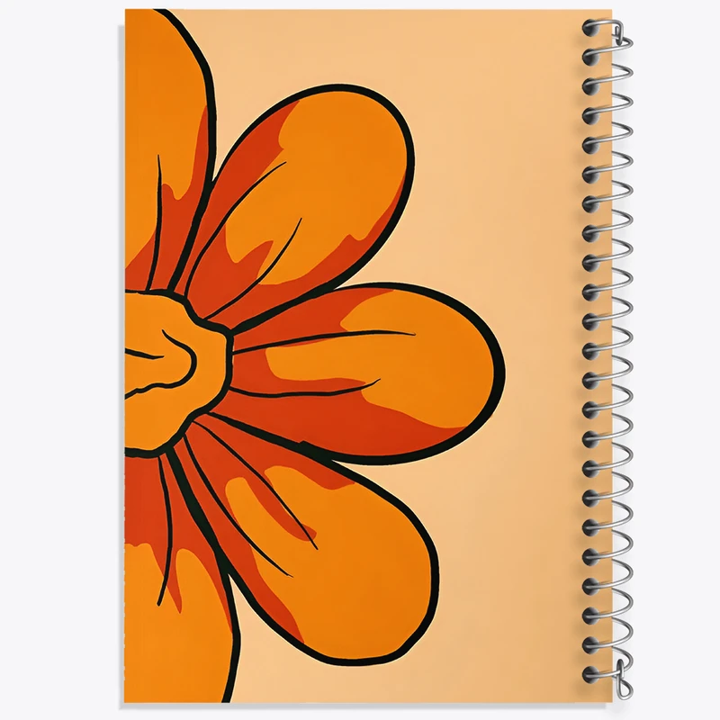 دفتر شطرنجی 50 برگ خندالو طرح گل کد N5056