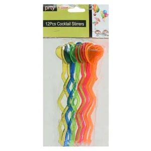 نی نوشیدنی یکبار مصرف مدل Heart  بسته 12 عددی 