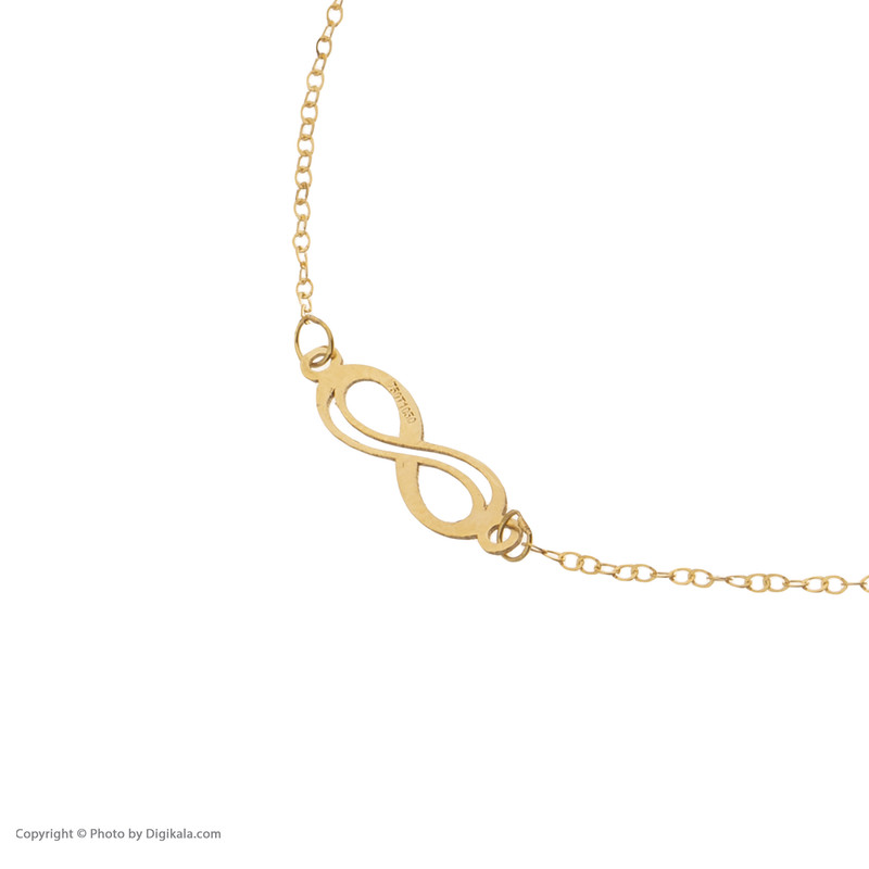 دستبند طلا 18 عیار زنانه مایا ماهک مدل MB1337 طرح بینهایت دستبند طلا 18 عیار زنانه مایا ماهک مدل MB1337 طرح بینهایت