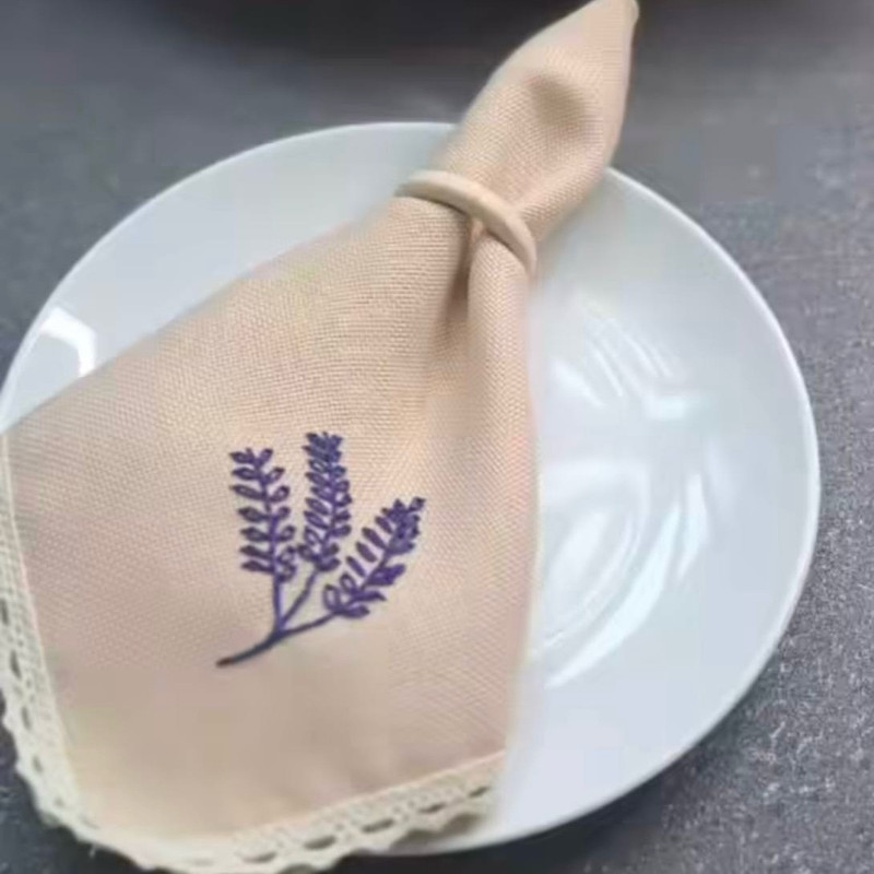 حلقه دستمال سفره مدل 001 بسته 6 عددی