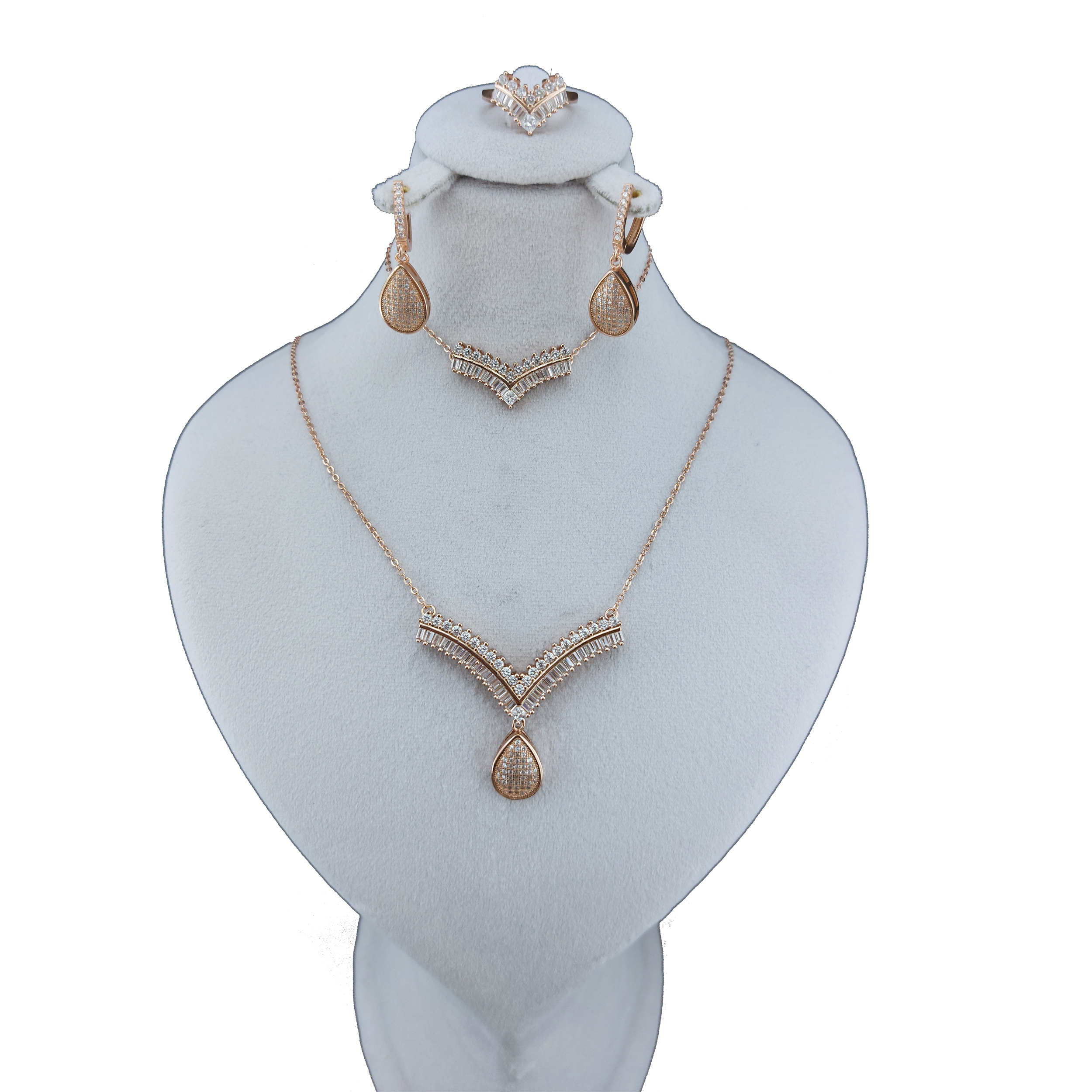 نیم ست نقره زنانه مدل 02