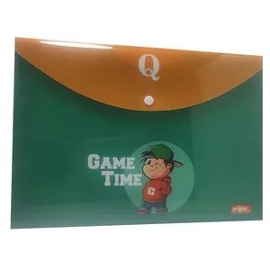 پوشه دکمه دار کلیپس طرح game time