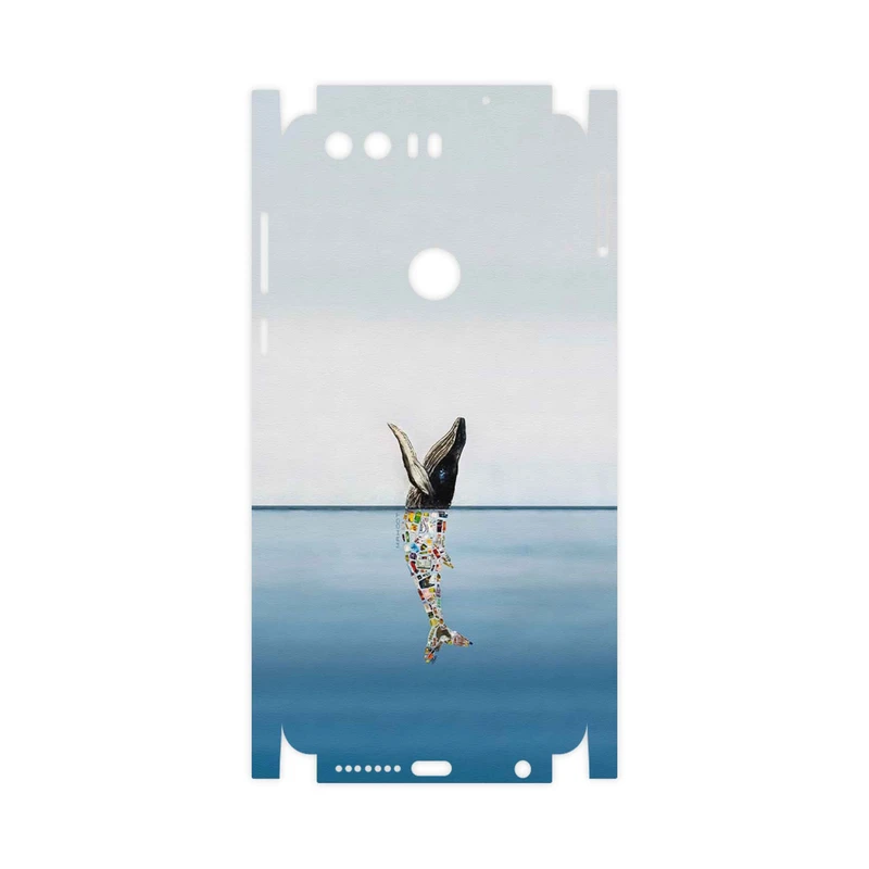 برچسب پوششی ماهوت مدل Collage of Sea Trash-FullSkin مناسب برای گوشی موبایل آنر 8