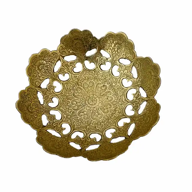 پیاله برنجی مدل گلبرگ 2112