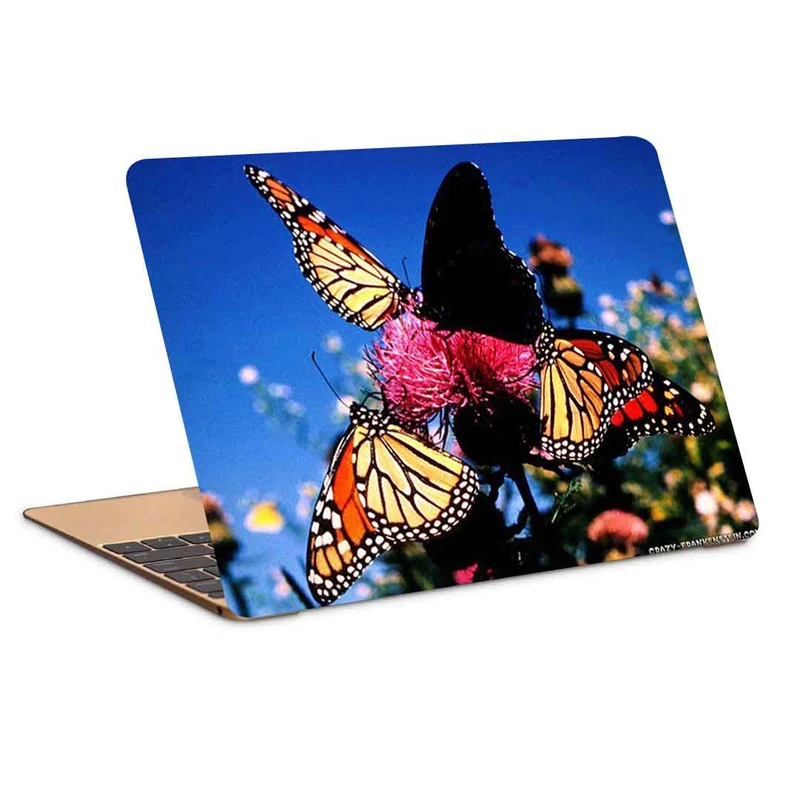 استیکر لپ تاپ طرح Butterflies-10 کد P-674 مناسب برای لپ تاپ 15.6 اینچ