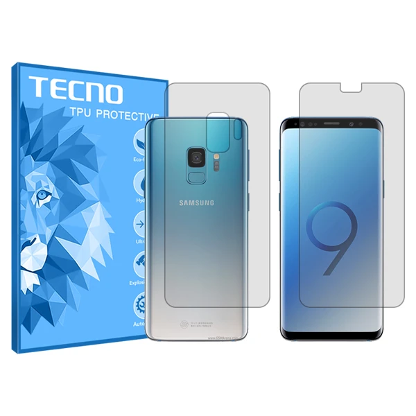 محافظ صفحه نمایش مات تکنو مدل HyMTT مناسب برای گوشی موبایل سامسونگ Galaxy S9 به همراه محافظ پشت گوشی 