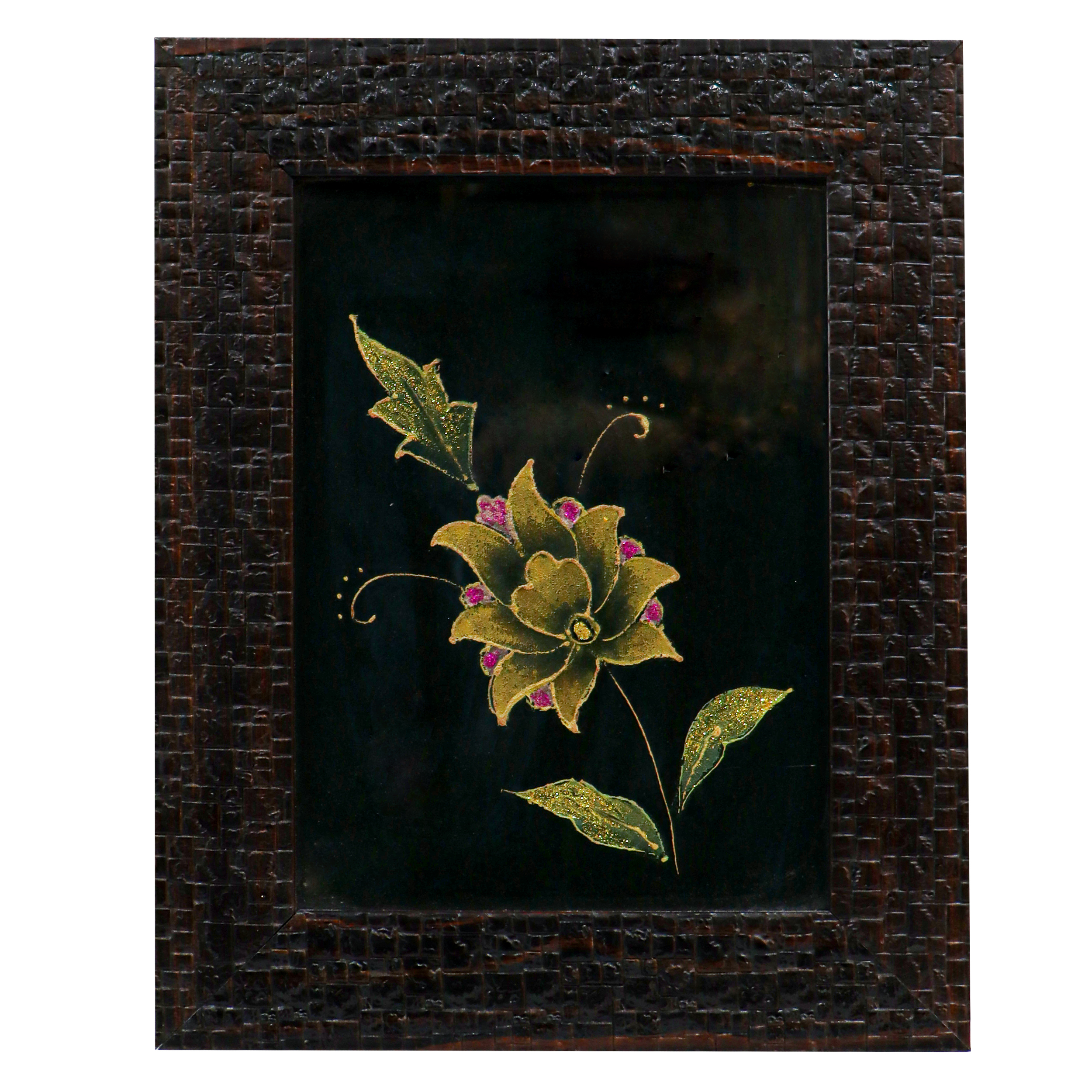 تابلو نقاشی مدل گل ابریشمی