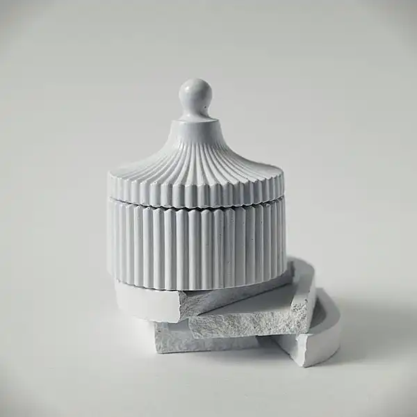 قالب رزین مدل قندان شیار دار بسته 2 عددی