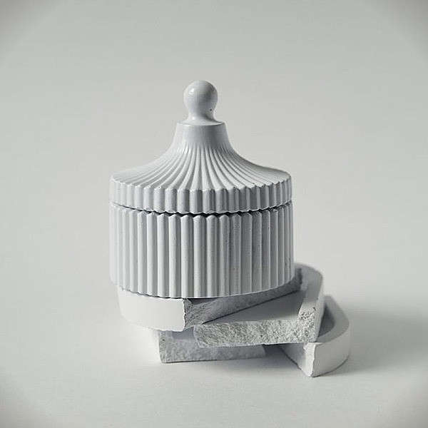 قالب رزین مدل قندان شیار دار بسته 2 عددی